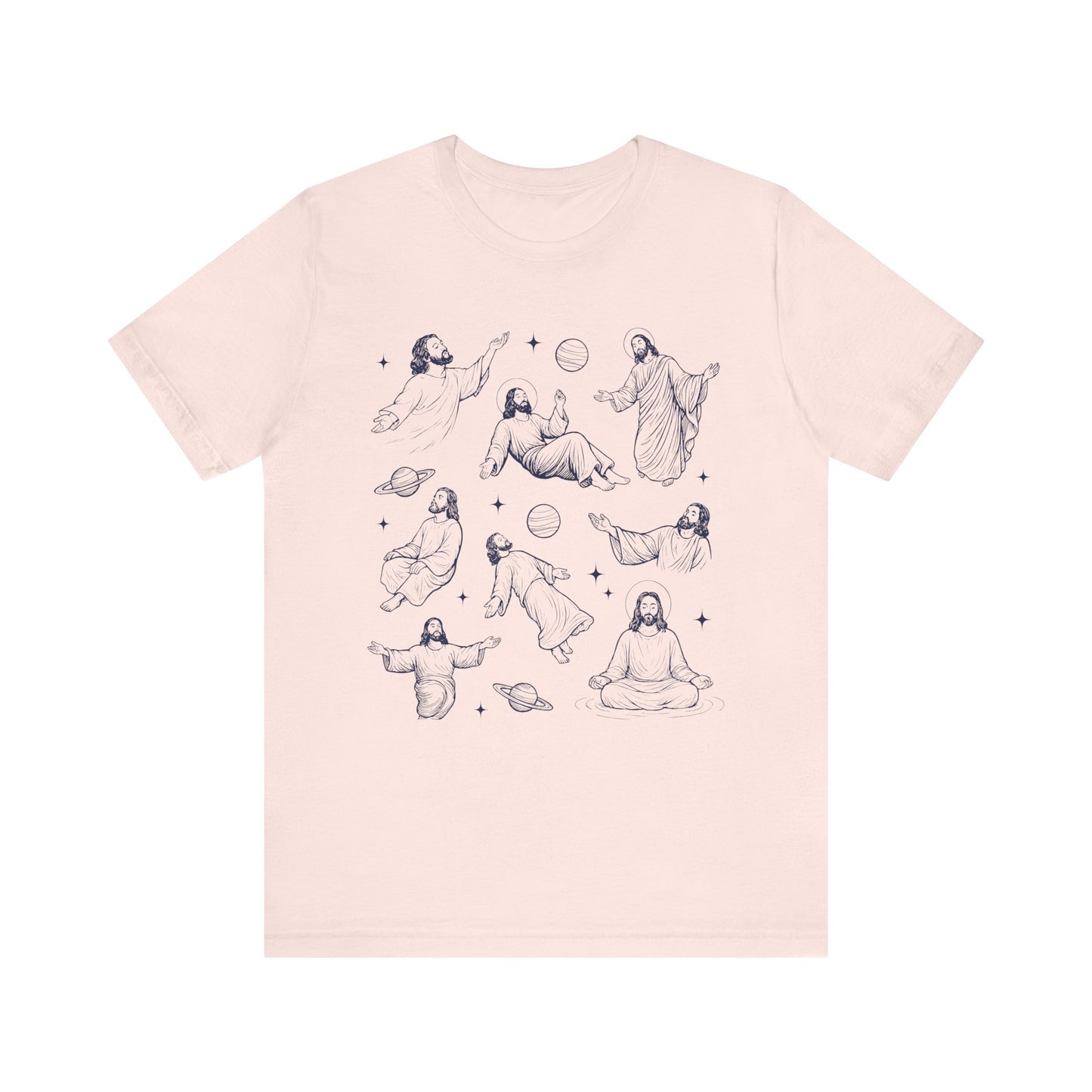 Floating Jesus Space Shirt – Funny Faith Christian Galaxy Jesus Tee