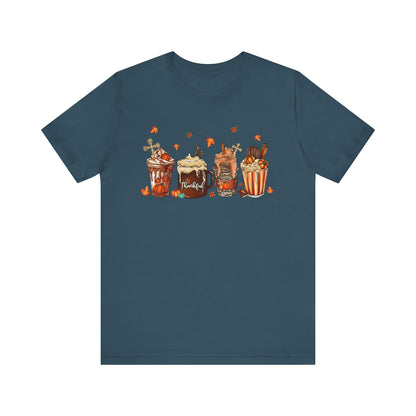 Thankful Pumpkin Spice & Jesus Shirt – Christian Coffee Cup Fall Thanksgiving Tee