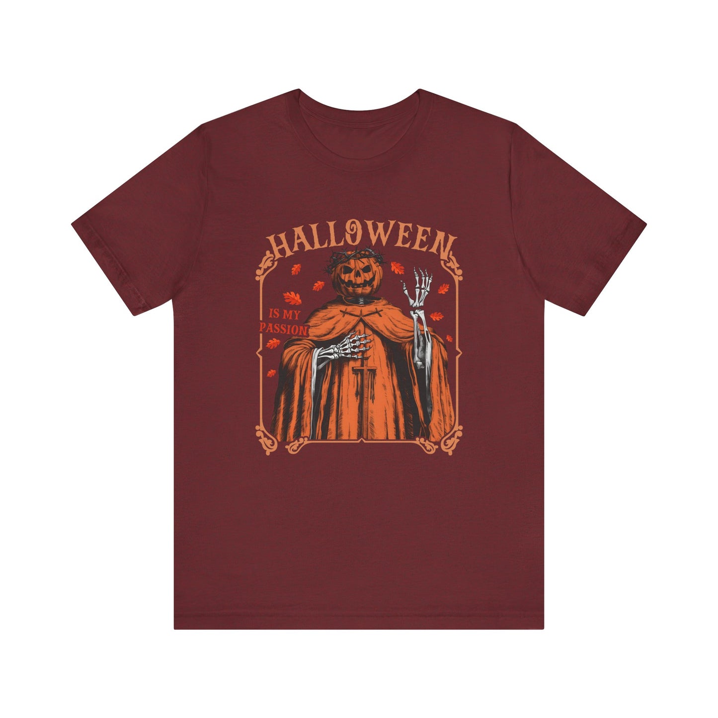 Halloween Is My Passion Jesus Cross Christian Jack O Lantern T-Shirt