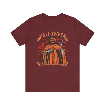 Halloween Is My Passion Jesus Cross Christian Jack O Lantern T-Shirt