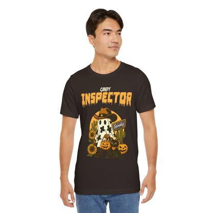 Candy Inspector Shirt – Western Ghost Cowboy Halloween Trick-or-Treat Tee
