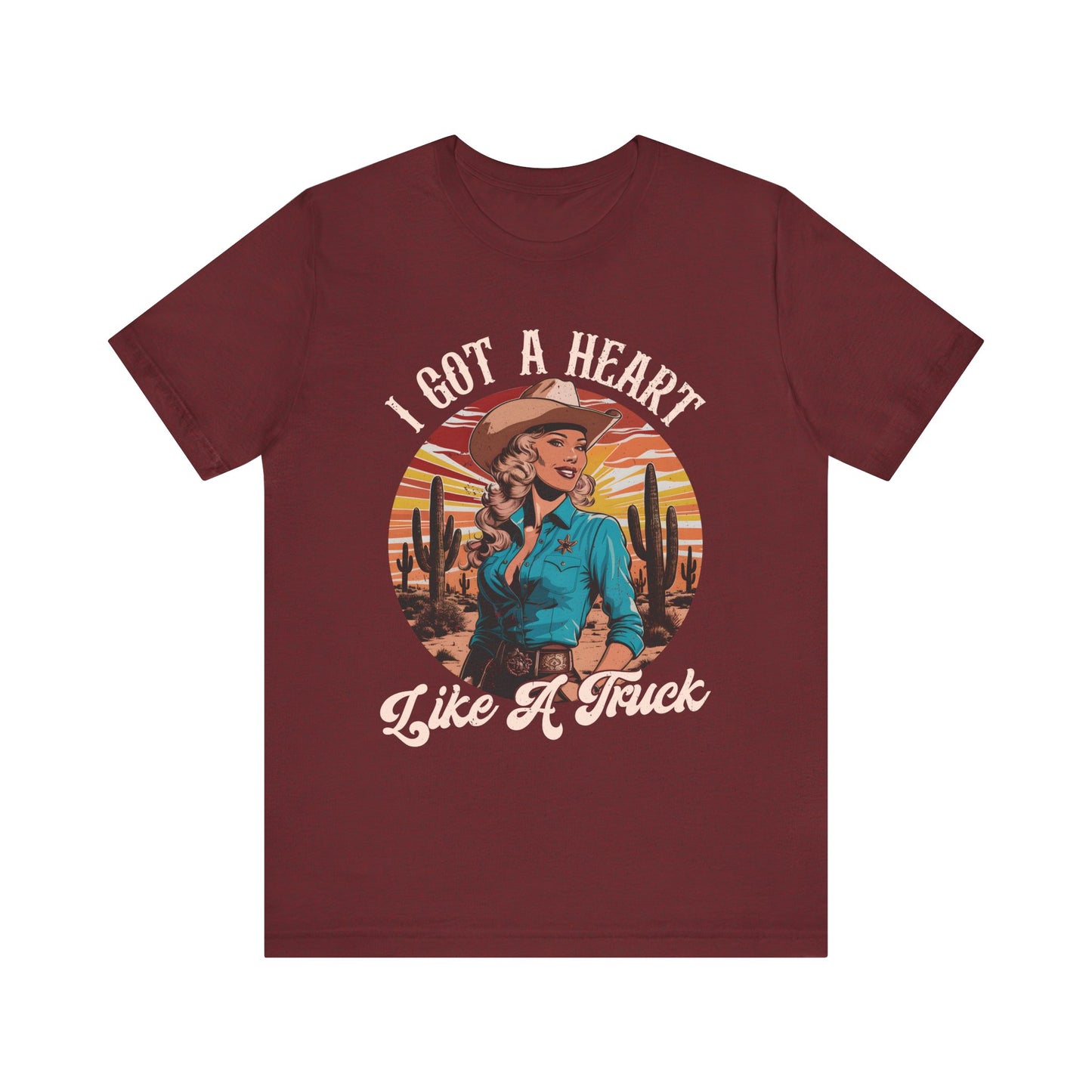 Heart Like A Truck Shirt – Christian Cowgirl Desert Western Rodeo Tee
