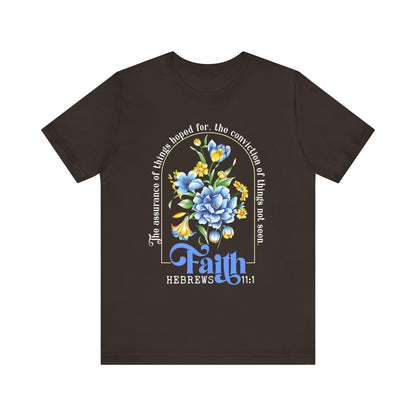 Faith Shirt – Christian Bible Verse The Assurance of Things Hoped For Tee