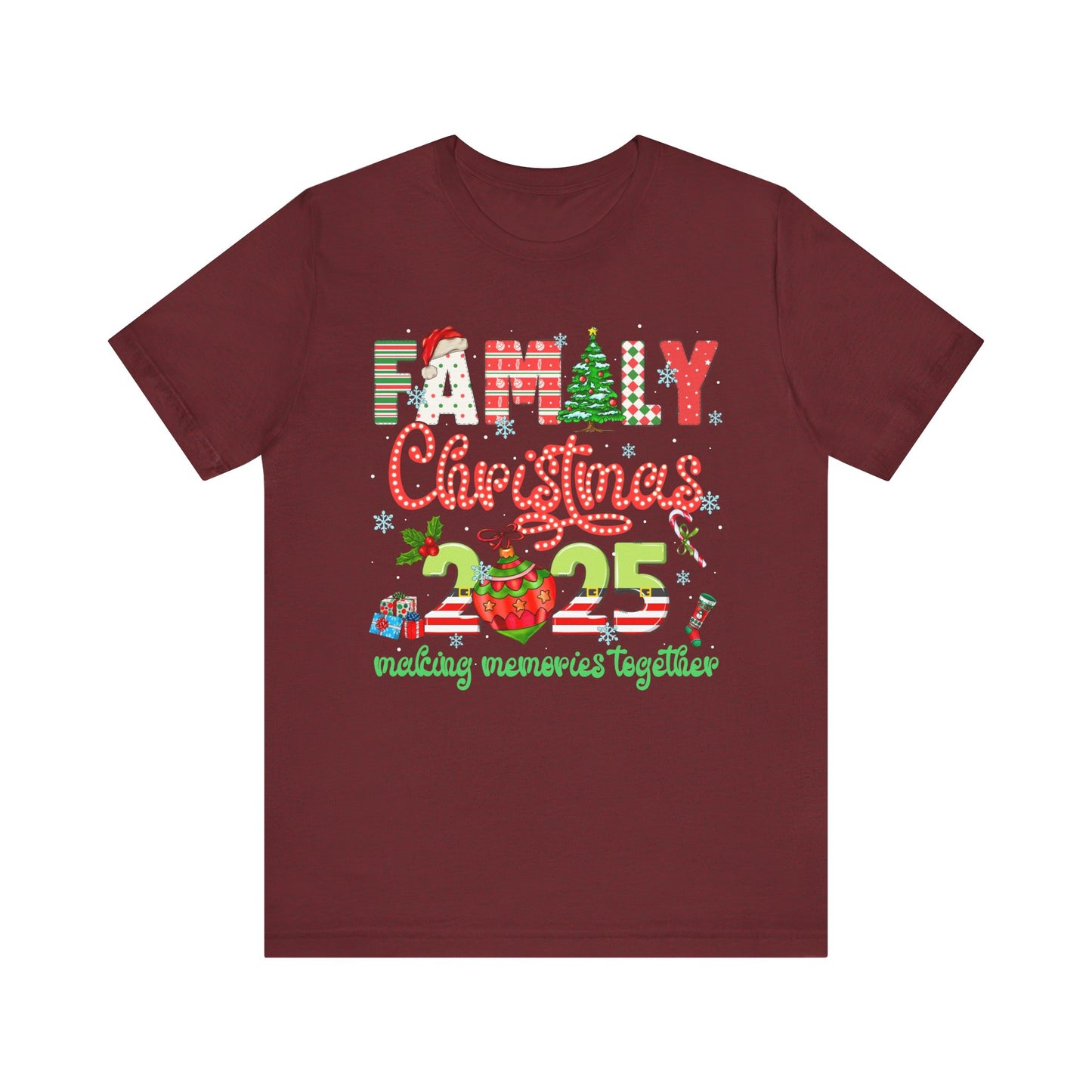 Family Christmas 2025 Matching Shirt – Festive Holiday Lights Ornament Tee