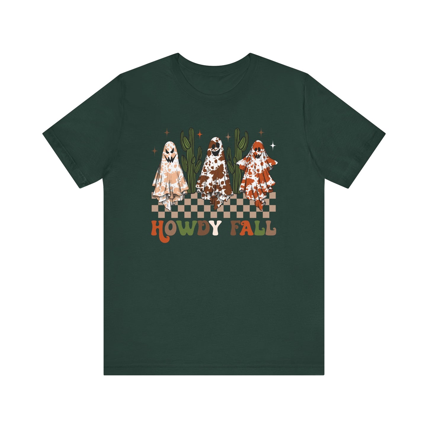 Howdy Fall Retro Ghost Shirt – Western Cowboy Cowgirl Halloween Tee