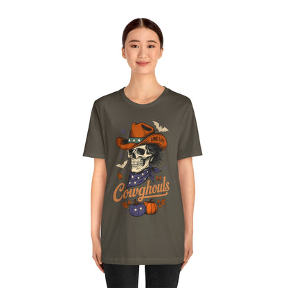 Cowghouls Shirt – Long Live Halloween Skeleton Cowboy Western Ghost Tee