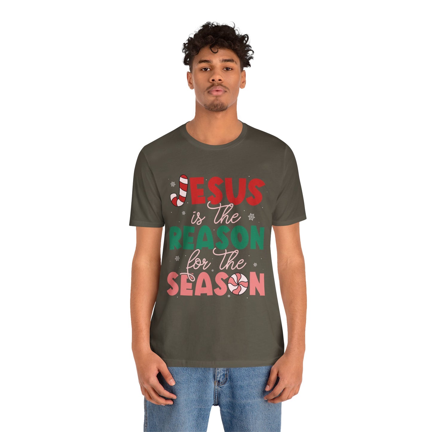Retro Christmas Jesus Shirt – Christian “Reason for the Season” Faith Holiday Tee