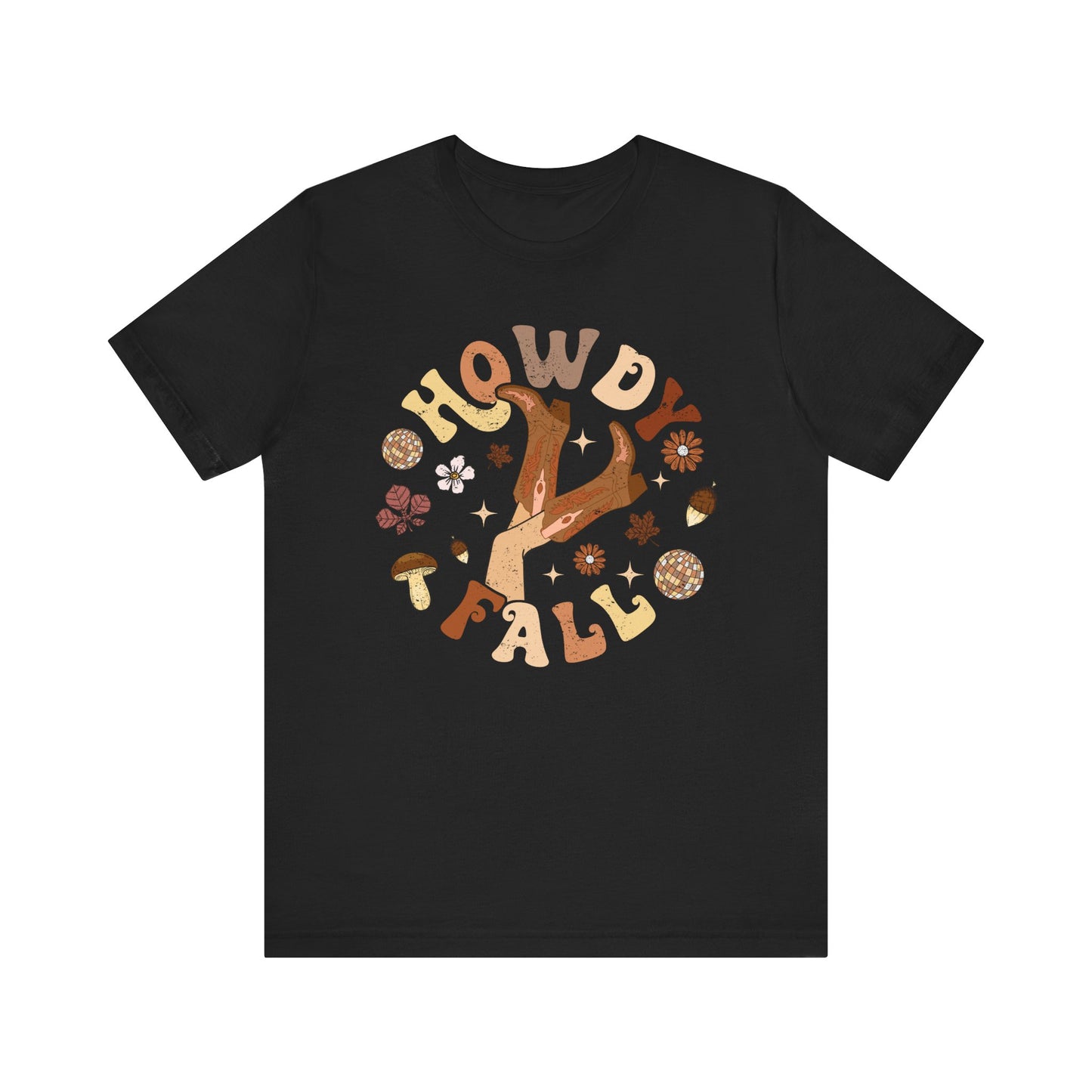 Retro Groovy Howdy Fall Shirt – Western Cowgirl Thanksgiving Rodeo Tee