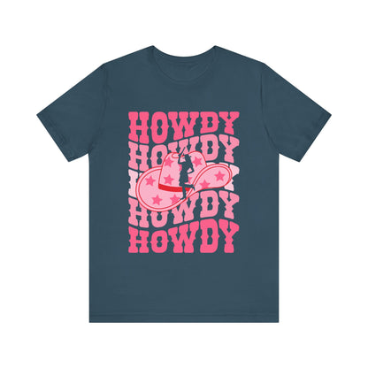 Howdy Pink Cowgirl Shirt – Disco Western Rodeo Country Girl Tee
