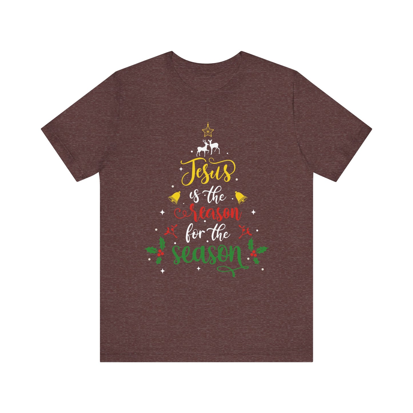 Jesus Is the Reason for the Season Shirt – Christian Christmas Tree Faith Tee