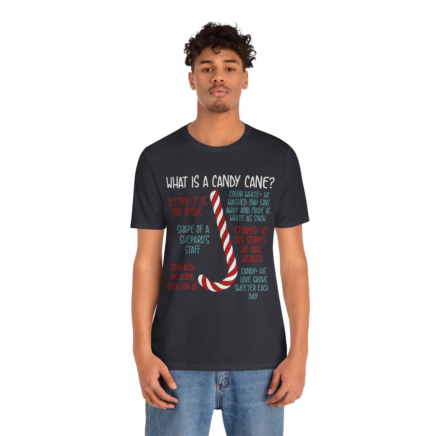 Candy Cane Christmas Christian Shirt – Believe Faith God Holiday Tee