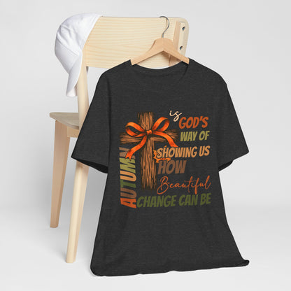 Autumn Is God’s Way Shirt – Coquette Bow Christian Cross Fall Thanksgiving Tee