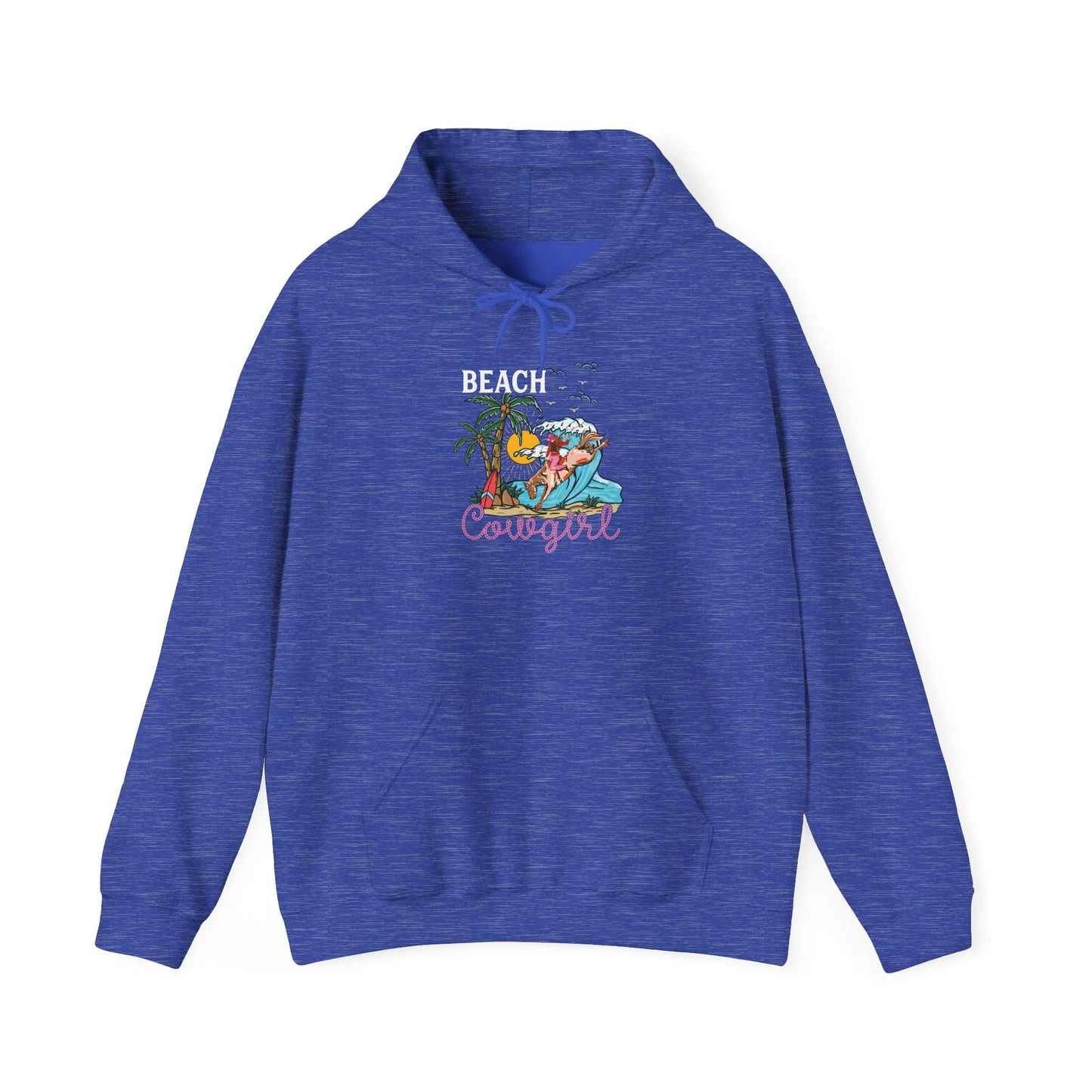 Beach Cowgirl Hoodie – Tropical Palm Tree Western Rodeo Texas Pullover