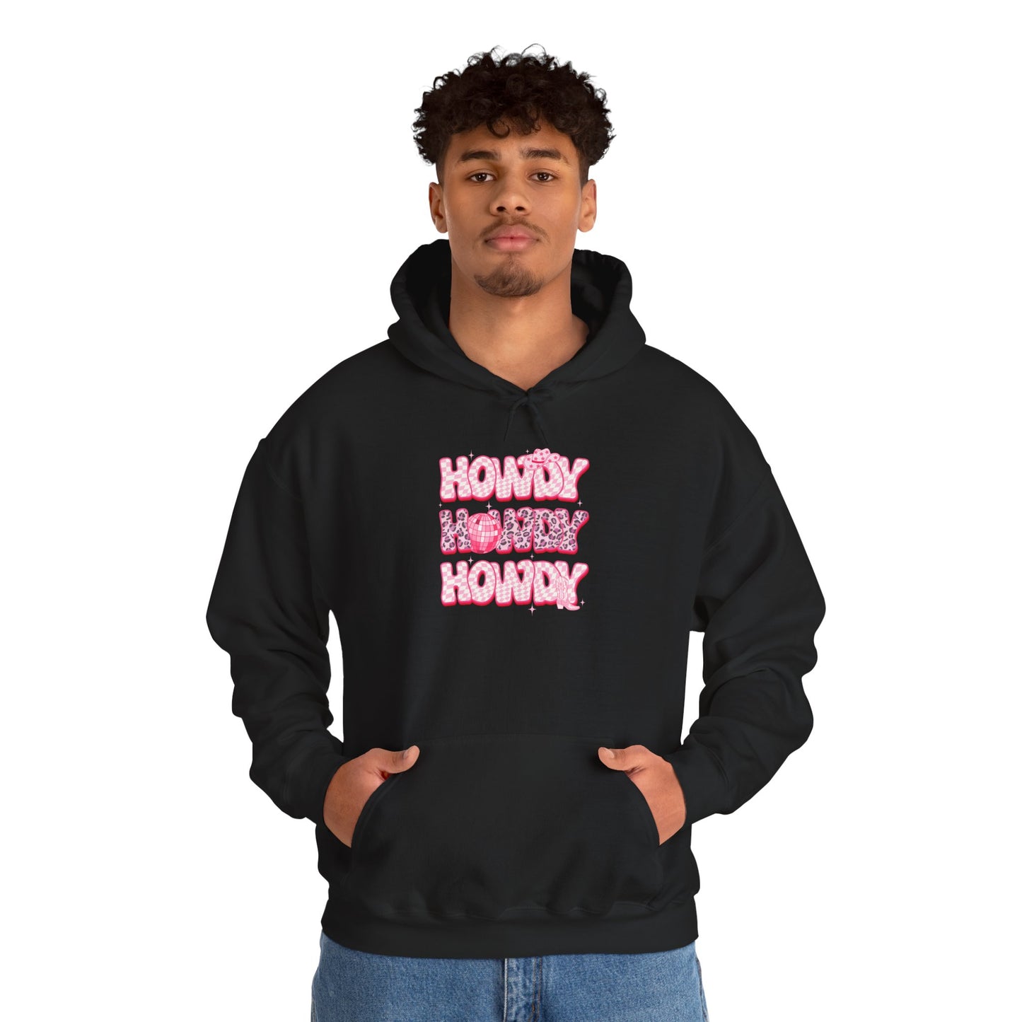Disco Howdy Cowgirl Hoodie – Pink Leopard Western Rodeo Country Pullover