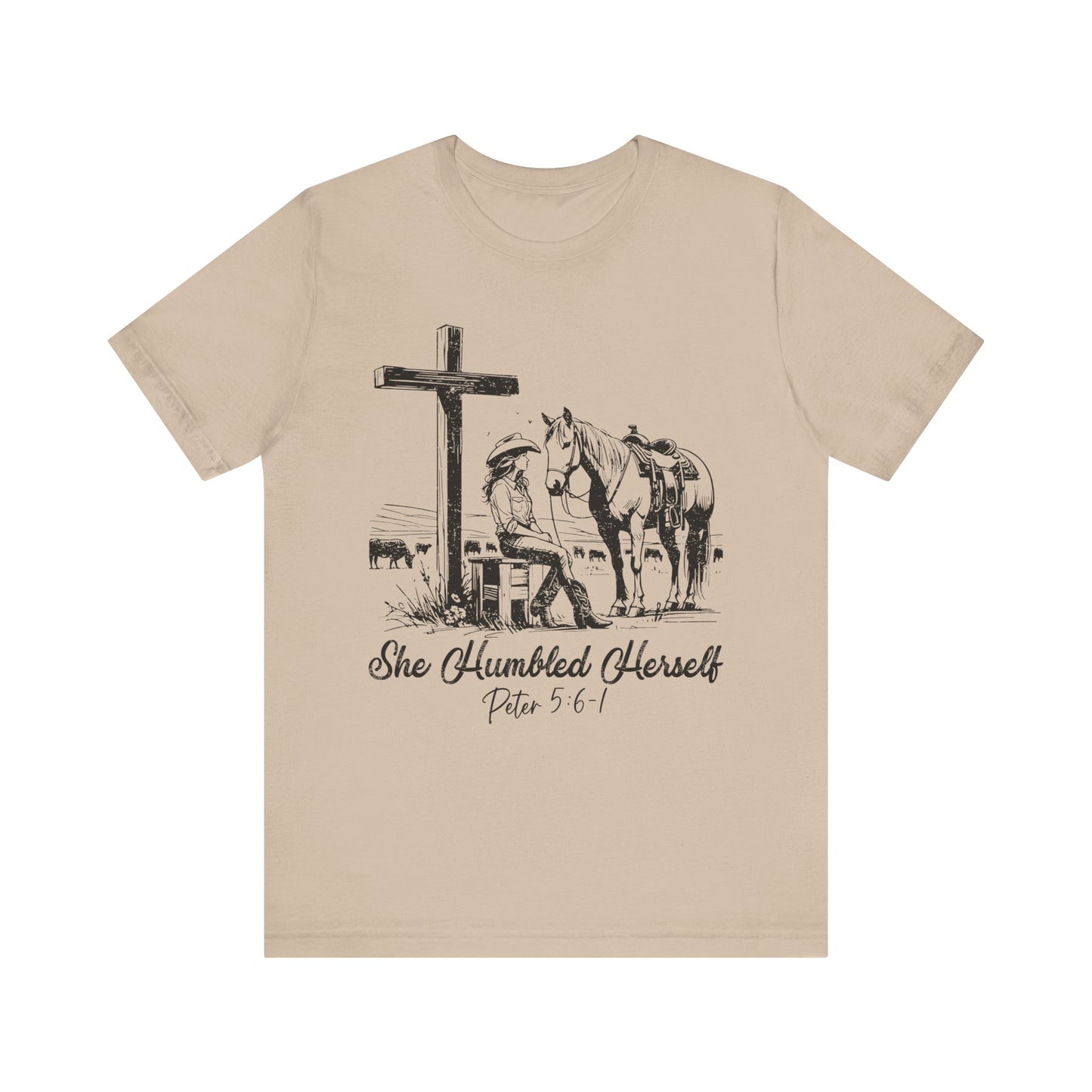 She Humbled Herself Shirt – Christian Faith Western Rodeo Country Tee
