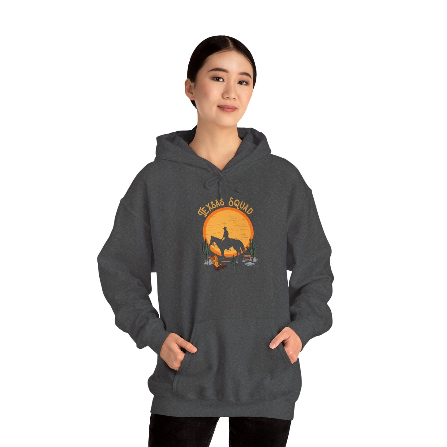 Texas Squad Cowboy Hoodie – Riding Horse Howdy Western Rodeo Pullover