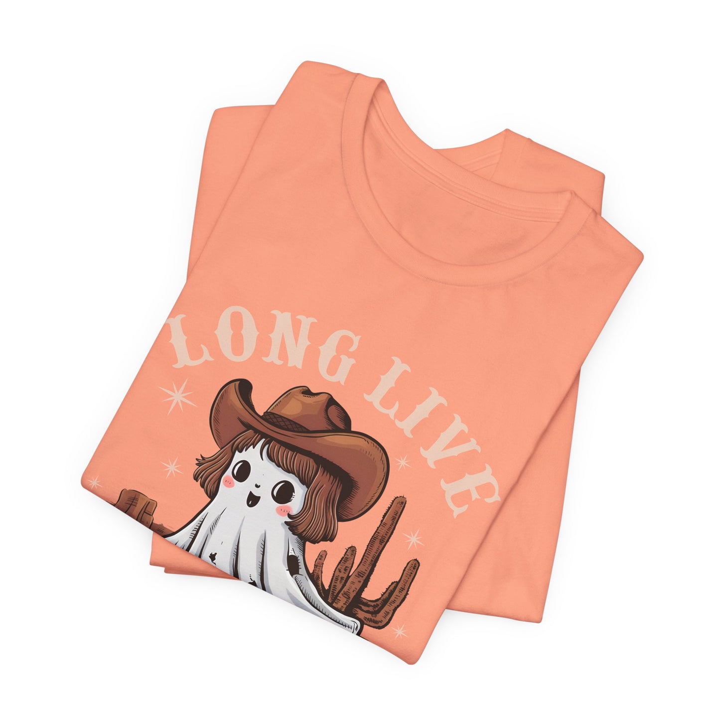 Long Live Cowghouls Shirt – Cute Western Ghost Cowgirl Halloween Tee