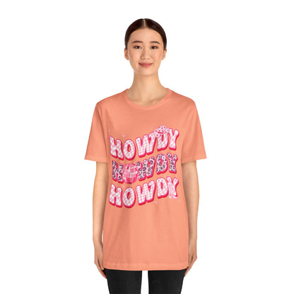 Howdy Pink Cowgirl Shirt – Leopard Disco Western Rodeo Country Girl Tee