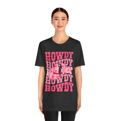 Howdy Pink Cowgirl Shirt – Disco Western Rodeo Country Girl Tee