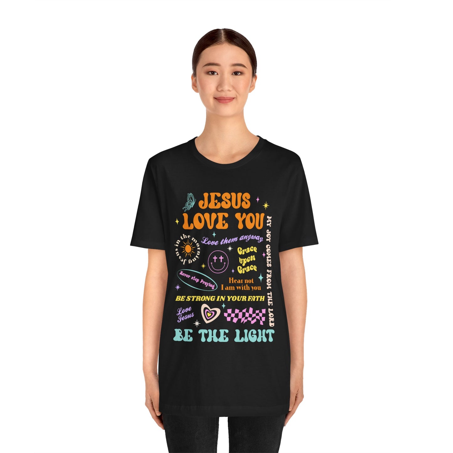 Jesus Loves You Shirt – Groovy Retro Christian Faith Encouragement Bible Tee