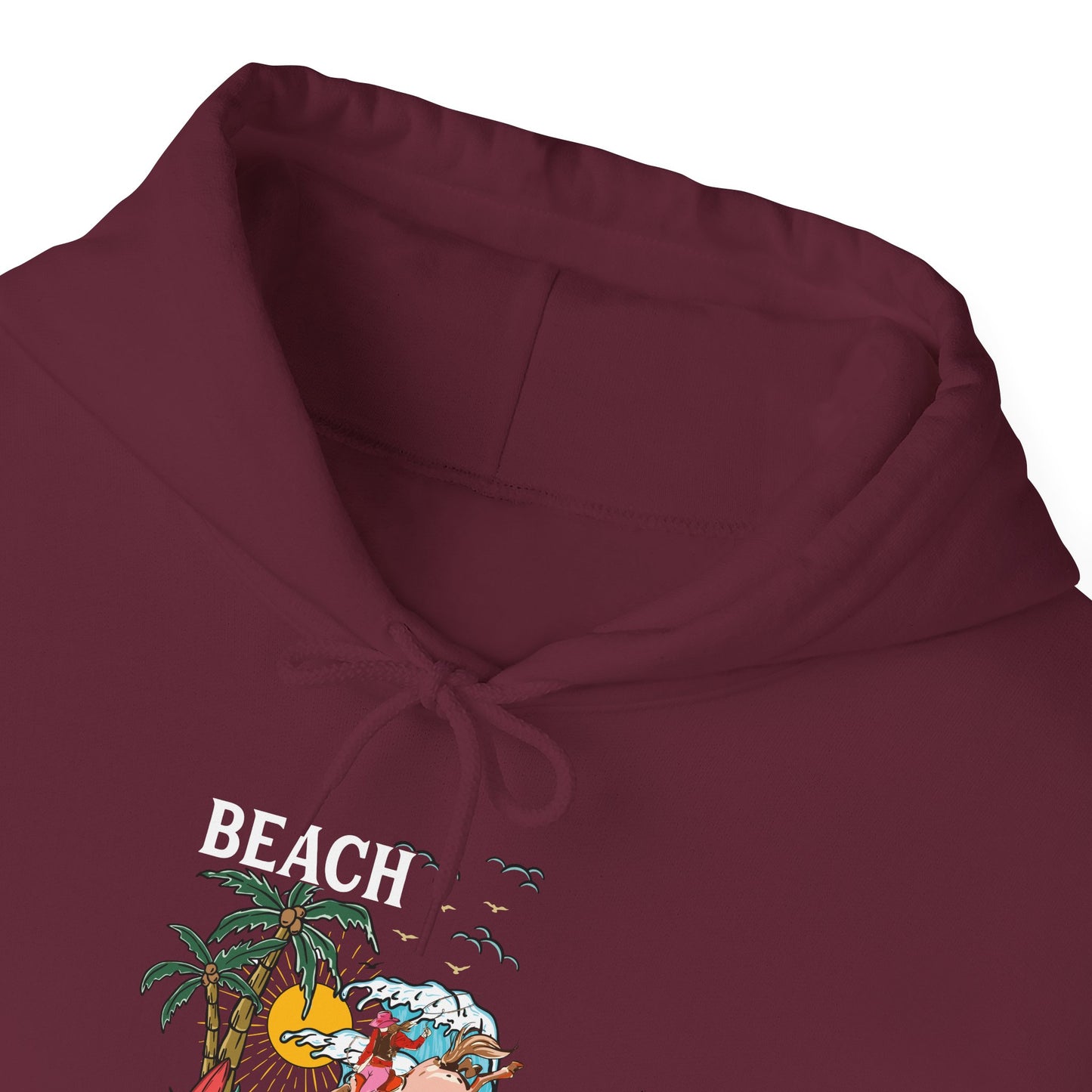 Beach Cowgirl Hoodie – Tropical Palm Tree Western Rodeo Texas Pullover