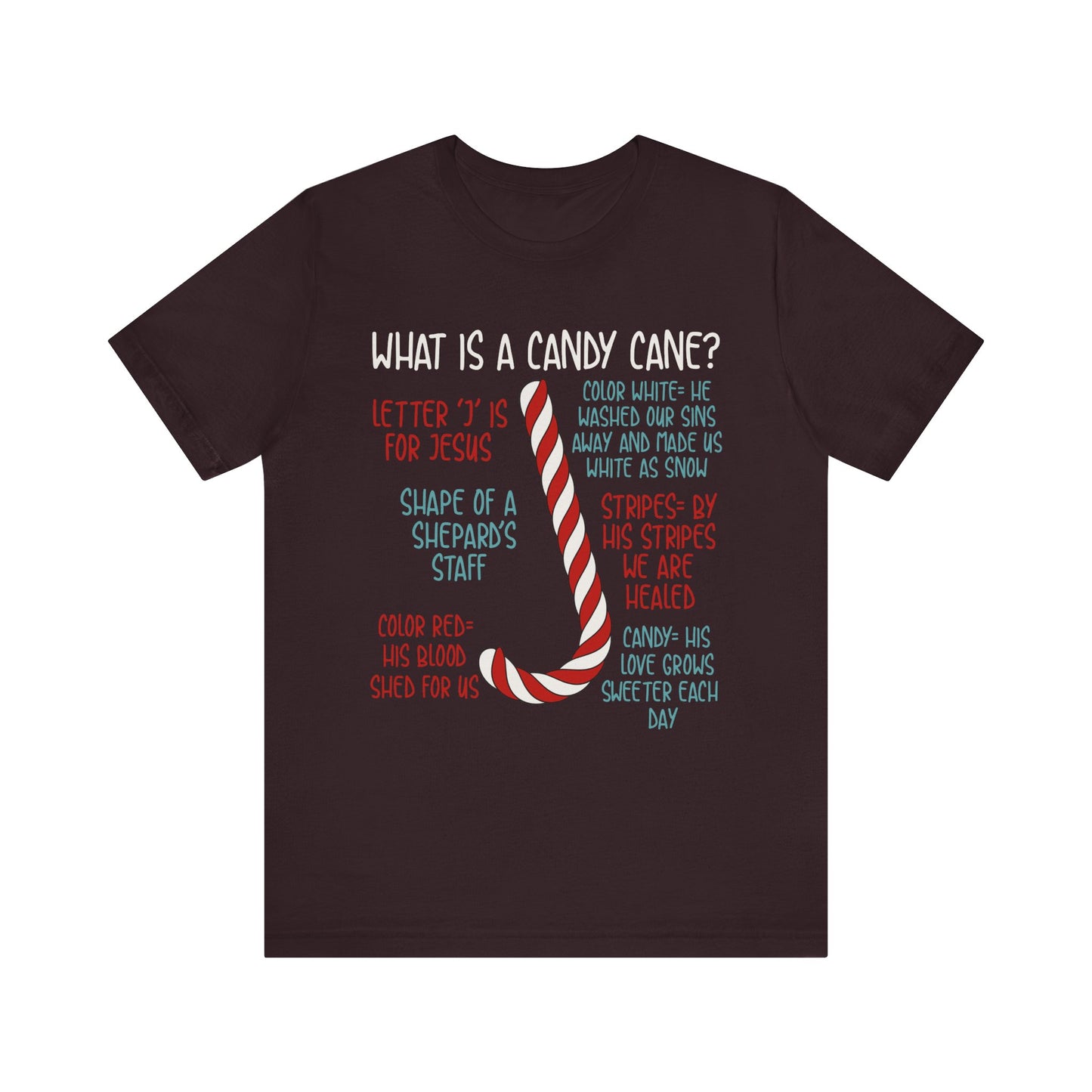 Candy Cane Christmas Christian Shirt – Believe Faith God Holiday Tee