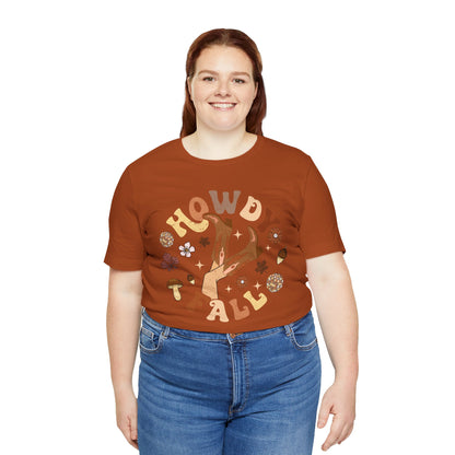 Retro Groovy Howdy Fall Shirt – Western Cowgirl Thanksgiving Rodeo Tee