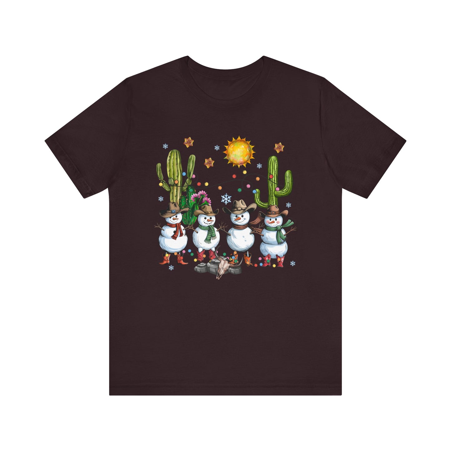 Snowman Cowboy Christmas Shirt – Western Howdy Holiday Tee for Kids & Boys