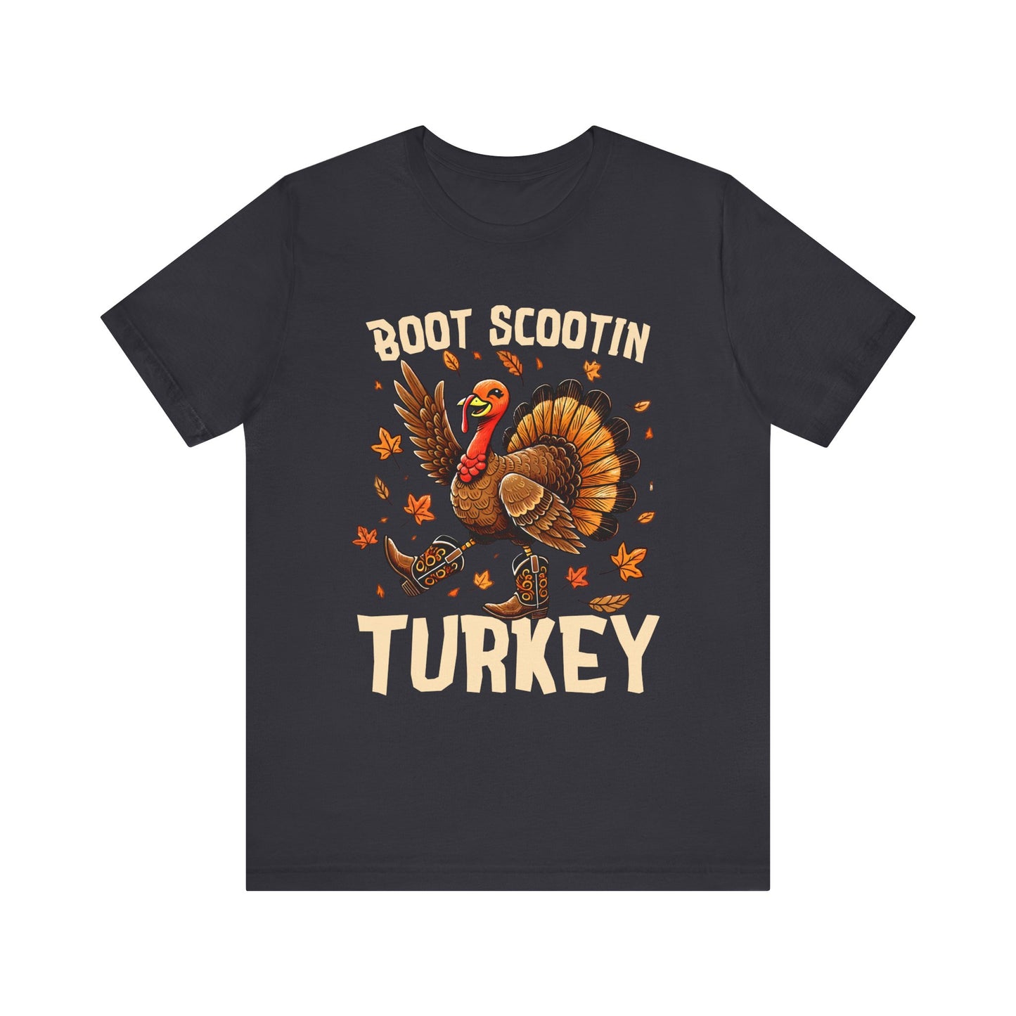 Boot Scootin’ Turkey Shirt – Funny Western Cowboy Thanksgiving Rodeo Tee