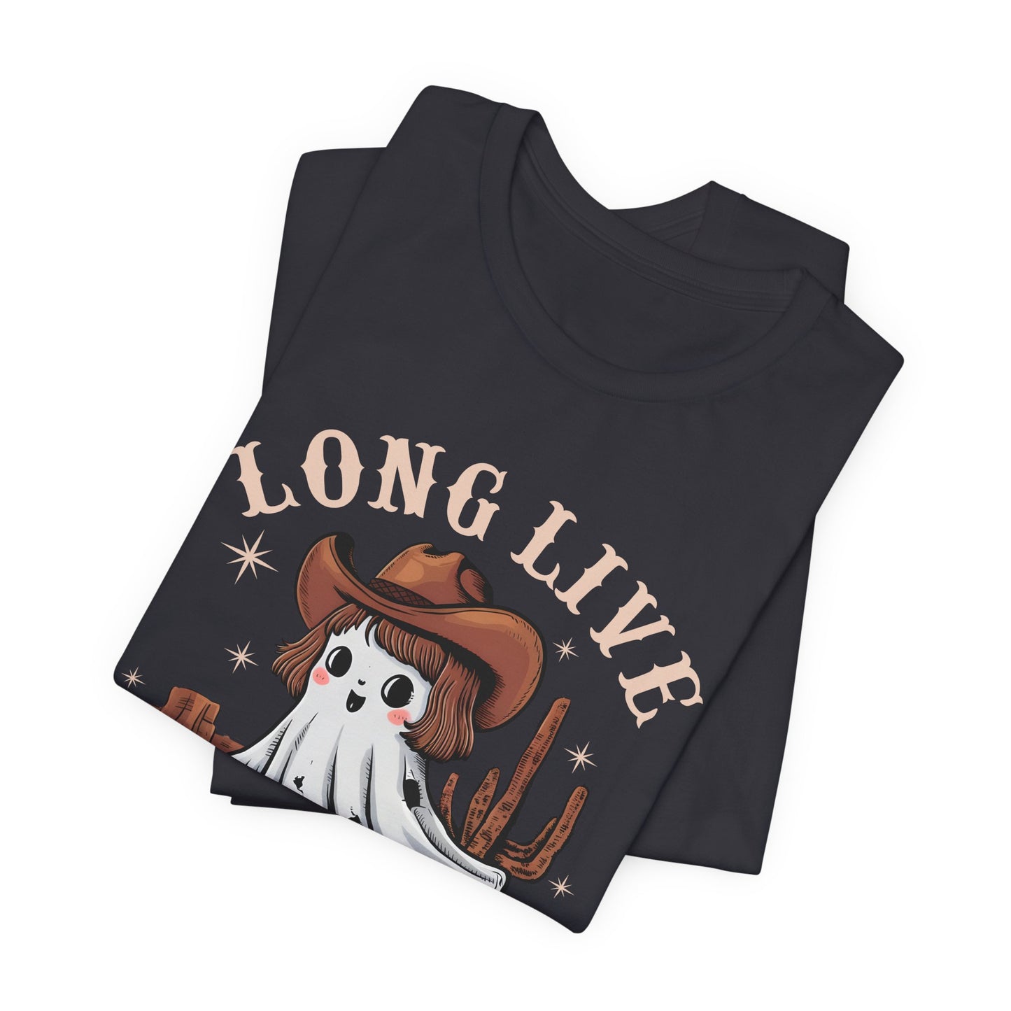 Long Live Cowghouls Shirt – Cute Western Ghost Cowgirl Halloween Tee