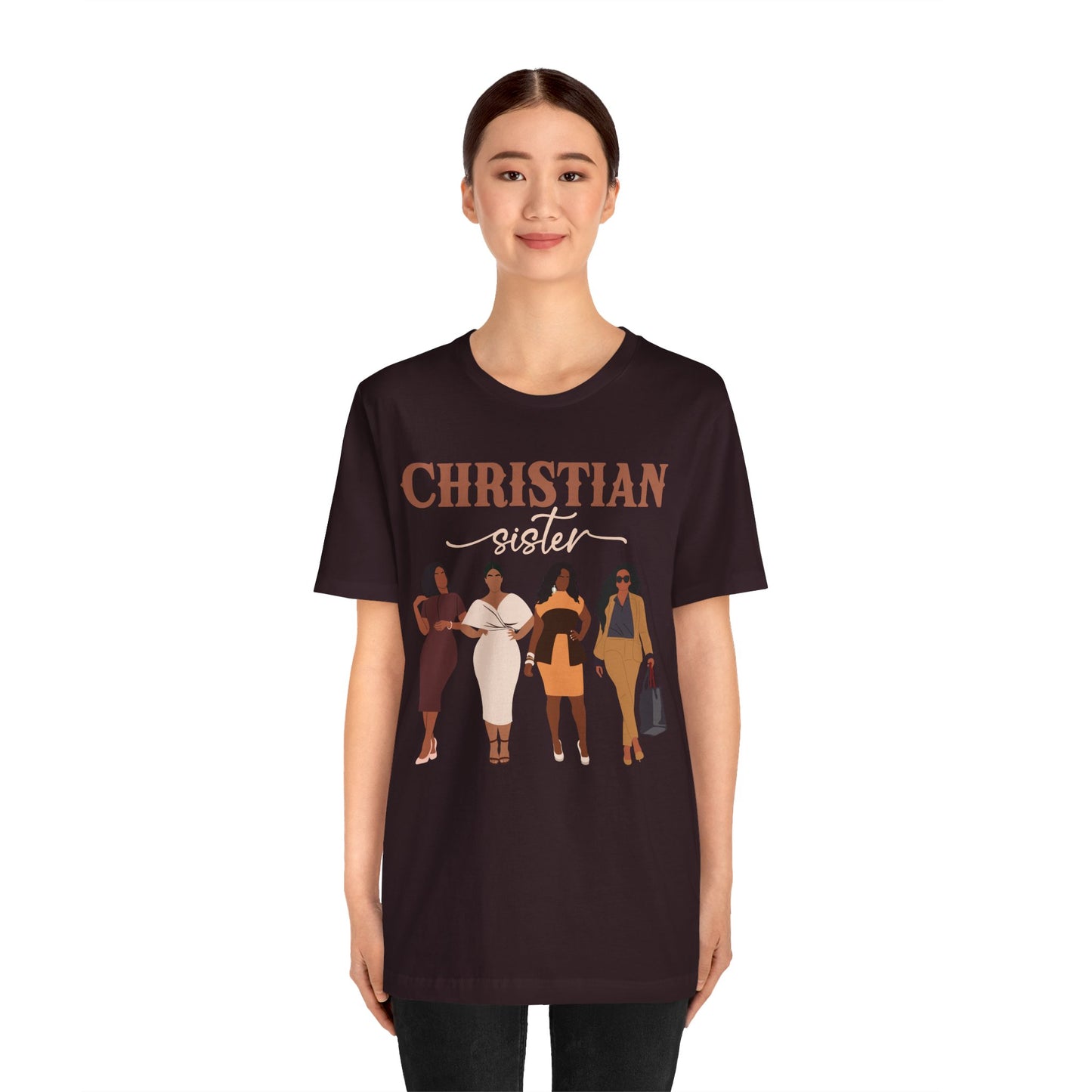 Christian Sister Melanin Shirt – Bold Black Woman of God Faith Graphic Tee