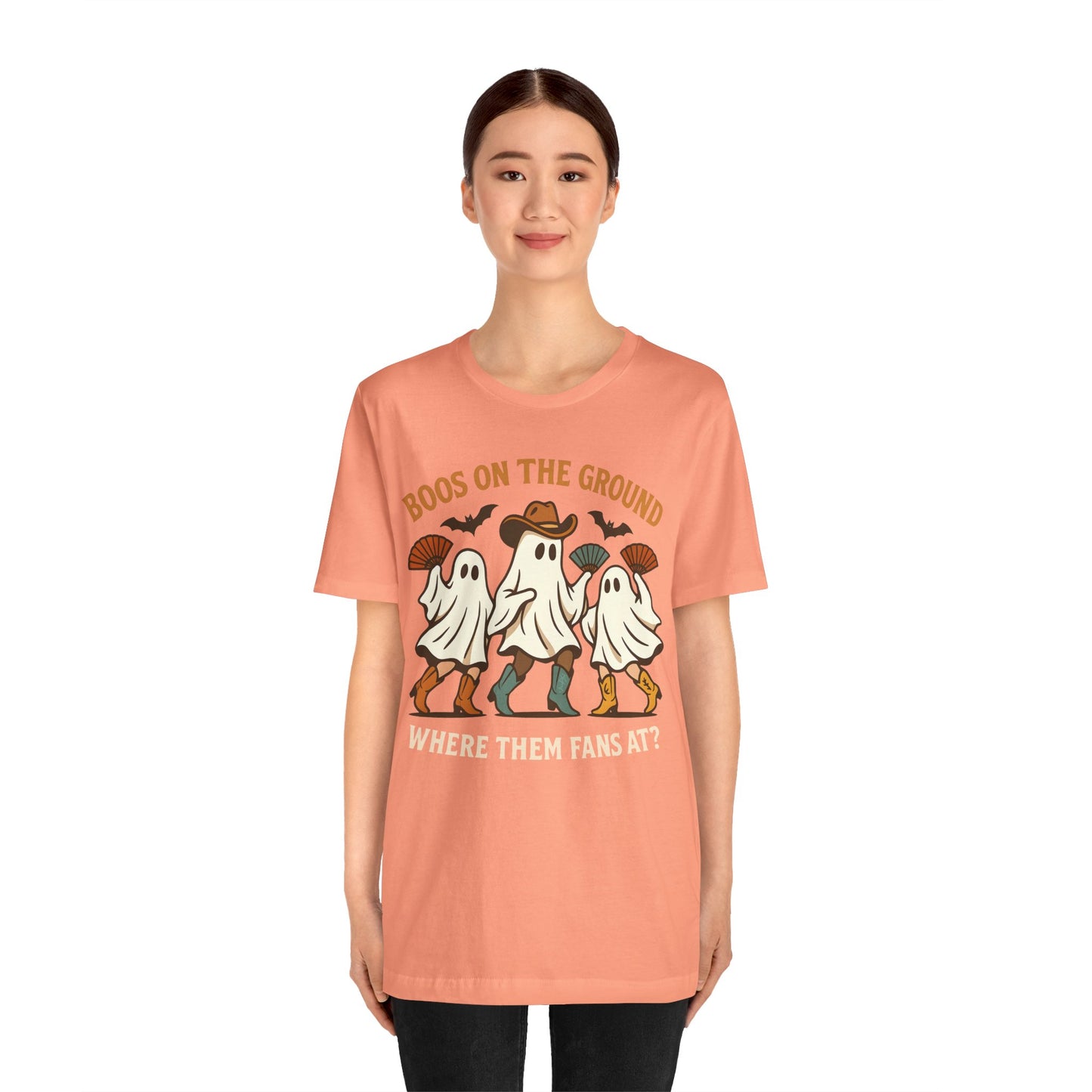 Boos on the Ground Shirt – Funny Western Cowgirl Ghost Squad Halloween Tee