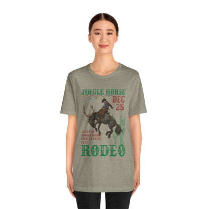 Giddy Up Jingle Horse Shirt – Western Rodeo Howdy Christmas Holiday Tee