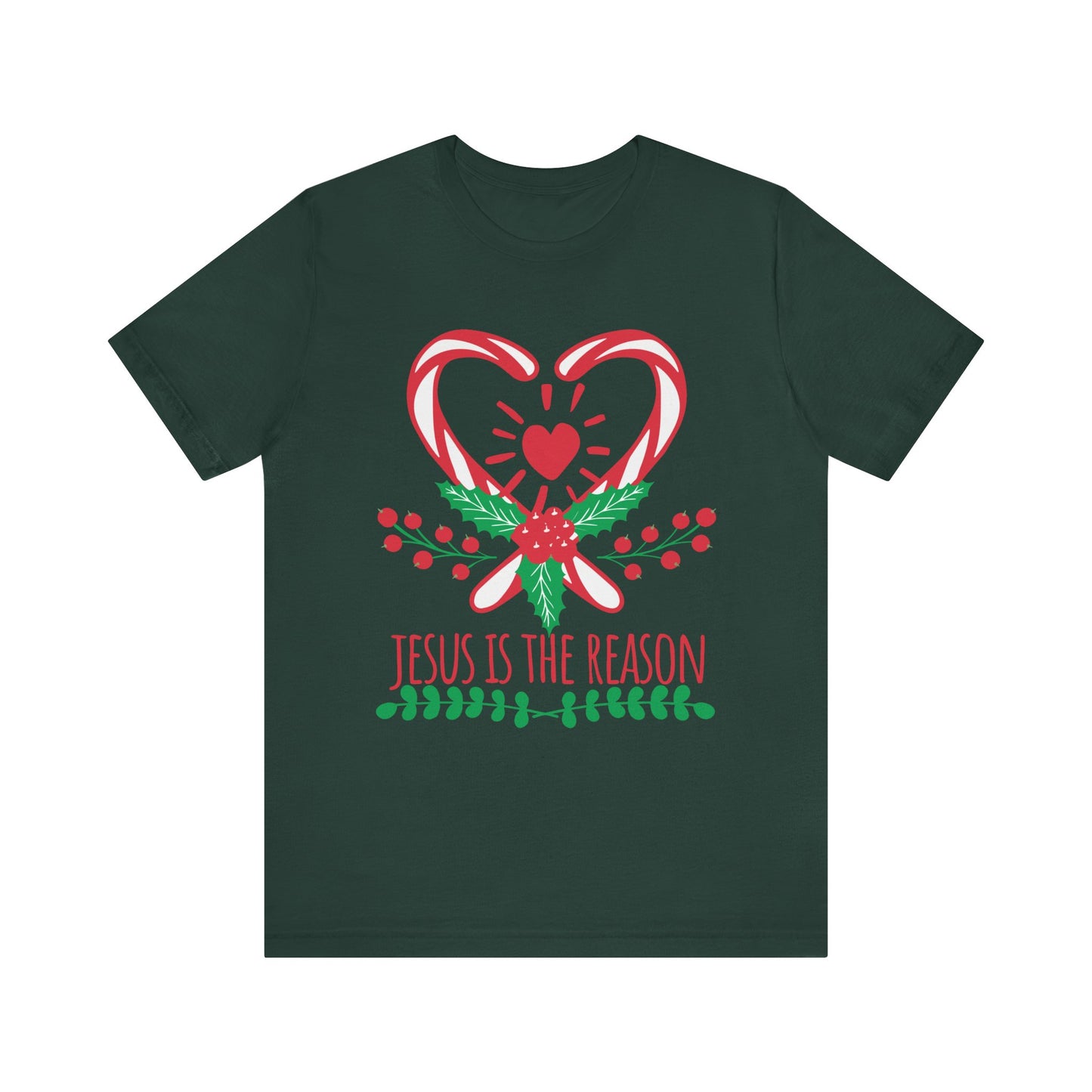 Candy Cane Jesus Shirt – Christian Christmas Pajama Tee, Cute Holiday Faith Top