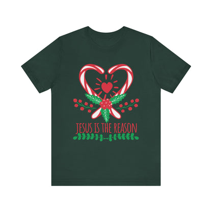 Candy Cane Jesus Shirt – Christian Christmas Pajama Tee, Cute Holiday Faith Top