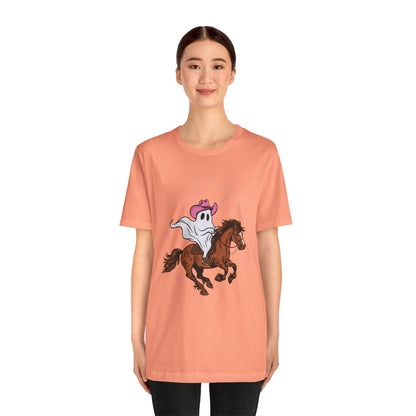 Long Live Cowghouls T-Shirt, Western Ghost Cowgirl Halloween Tee, Spooky Rodeo Shirt
