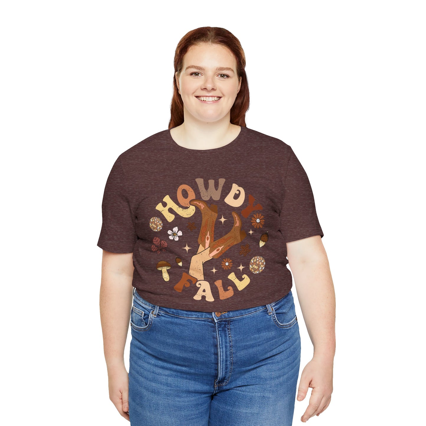 Retro Groovy Howdy Fall Shirt – Western Cowgirl Thanksgiving Rodeo Tee