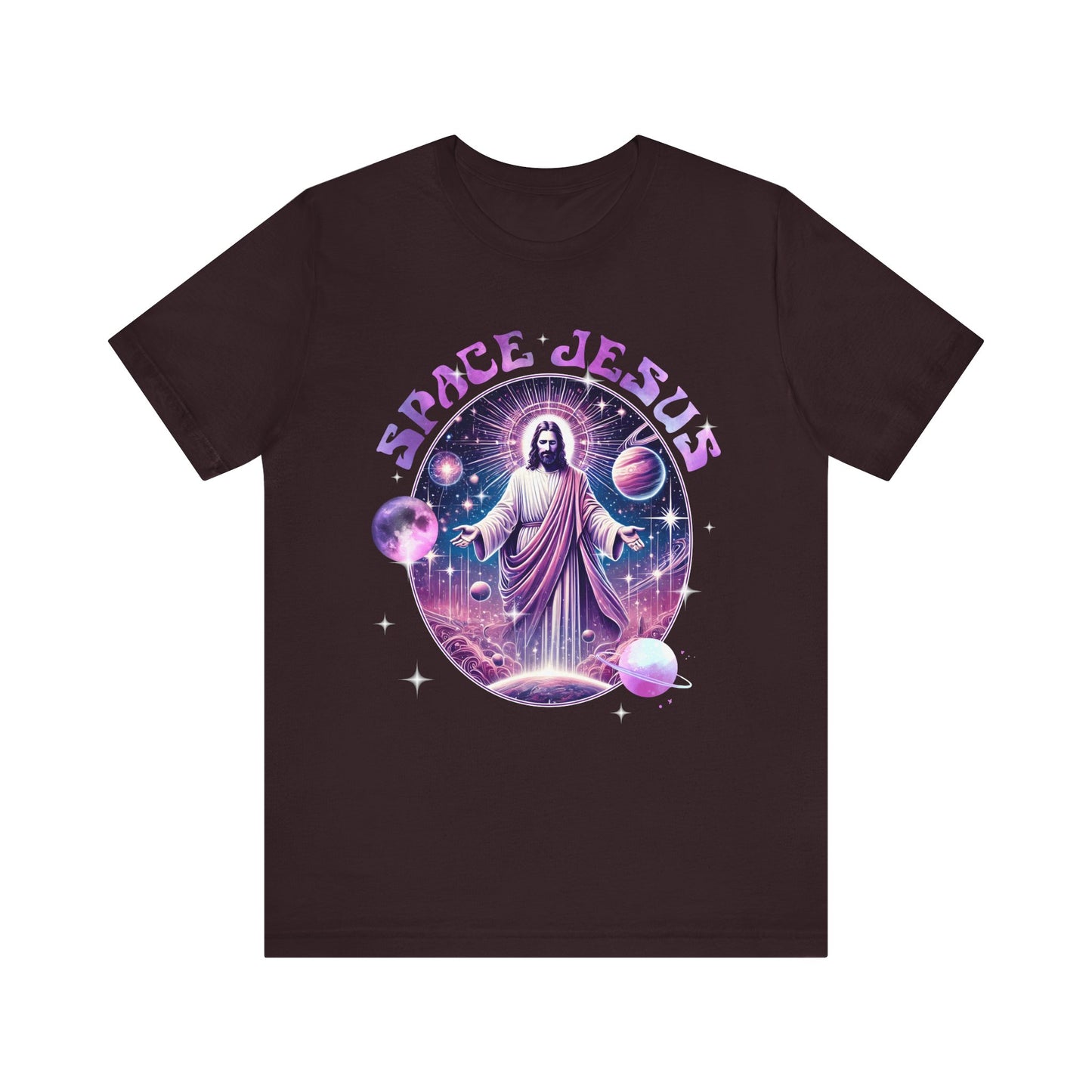 Space Jesus Galaxy Shirt – Cosmic Christian Planet Faith Graphic Unisex Tee