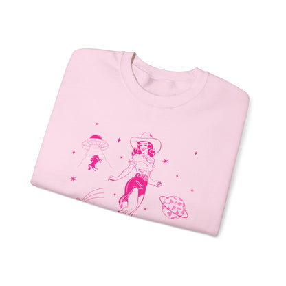 Western Cowgirl Howdy Sweatshirt – Disco Rodeo Space Bachelorette Pullover