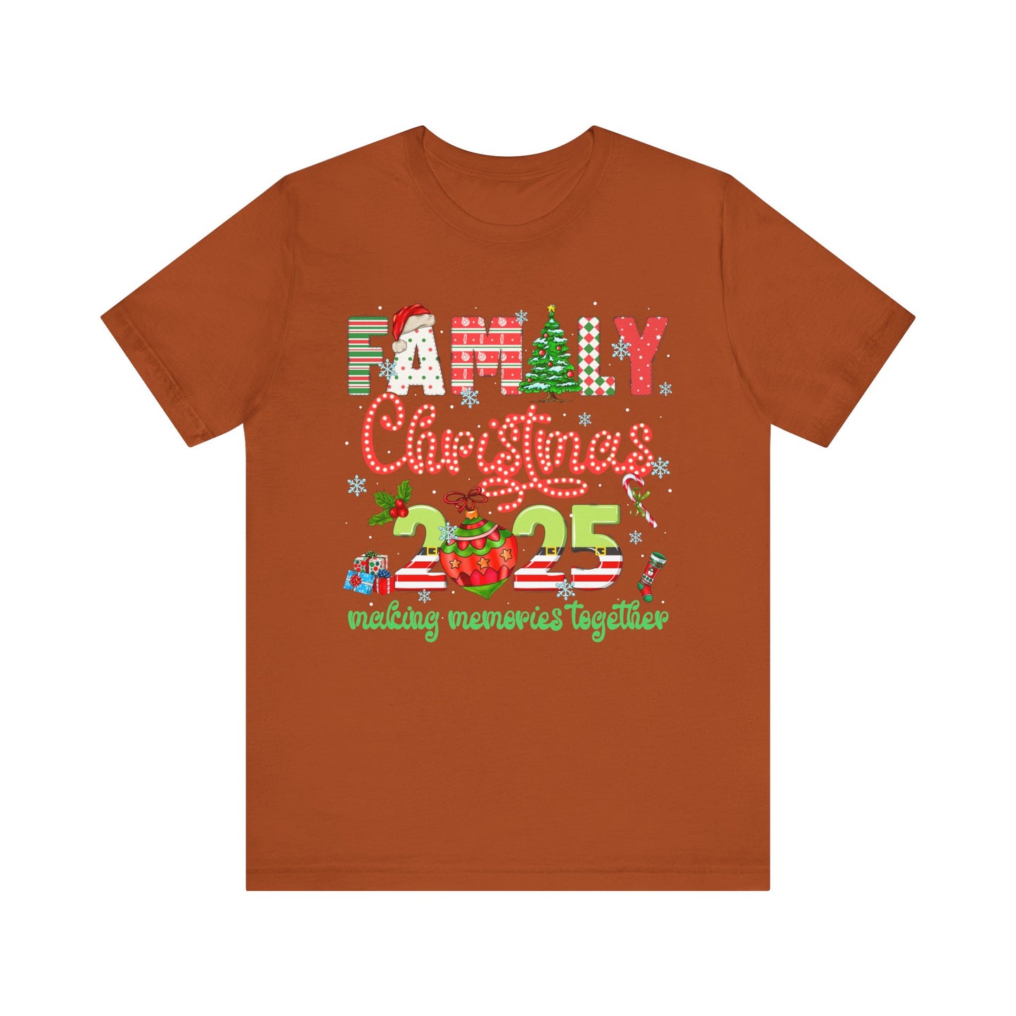 Family Christmas 2025 Matching Shirt – Festive Holiday Lights Ornament Tee