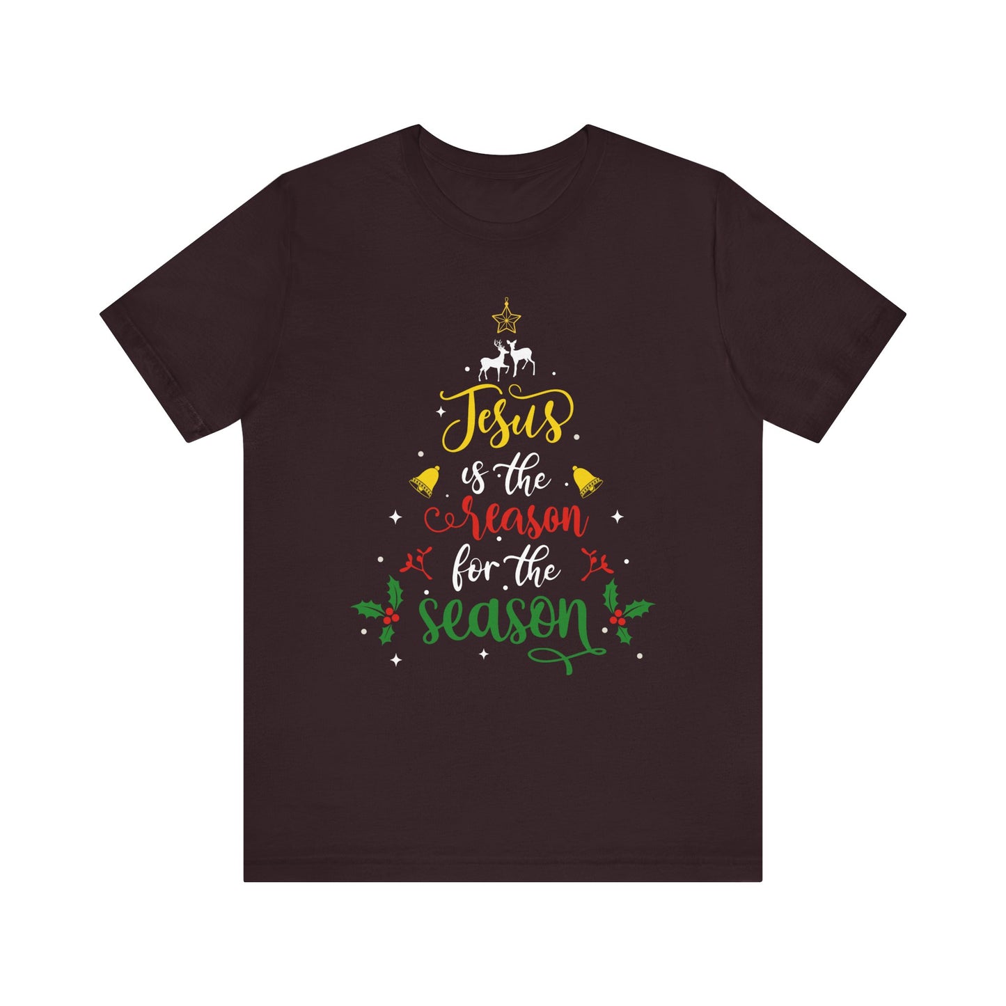 Jesus Is the Reason for the Season Shirt – Christian Christmas Tree Faith Tee