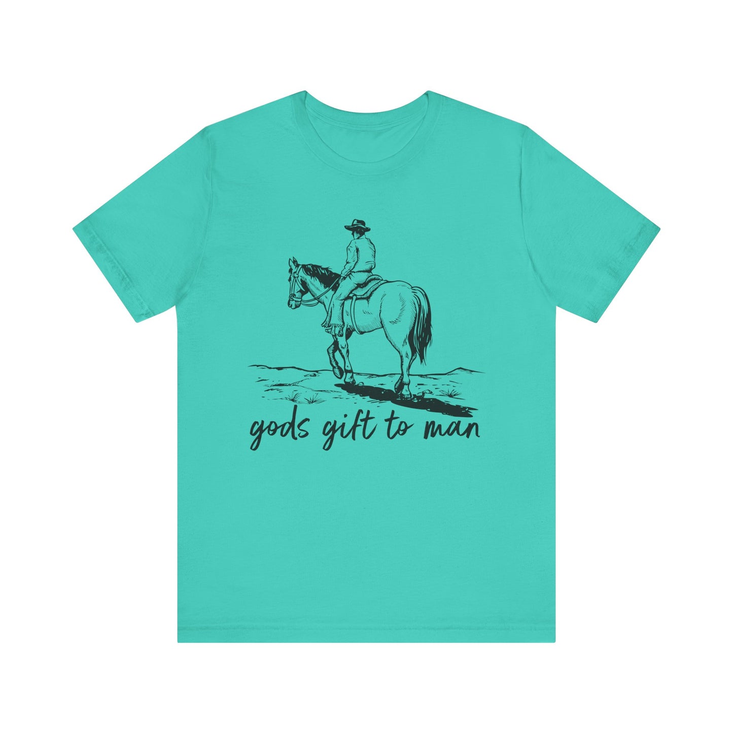 God’s Gift to Man Shirt – Cowboy Howdy Rodeo Christian Western Tee