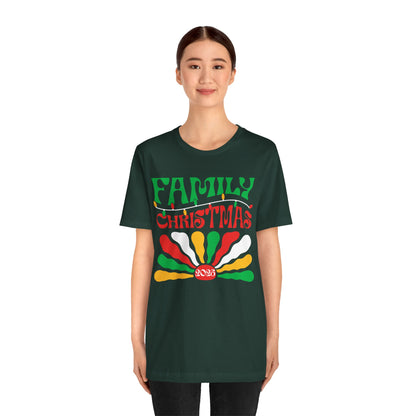 Family Christmas 2025 Shirt – Retro Groovy Matching Holiday Sunburst Tee