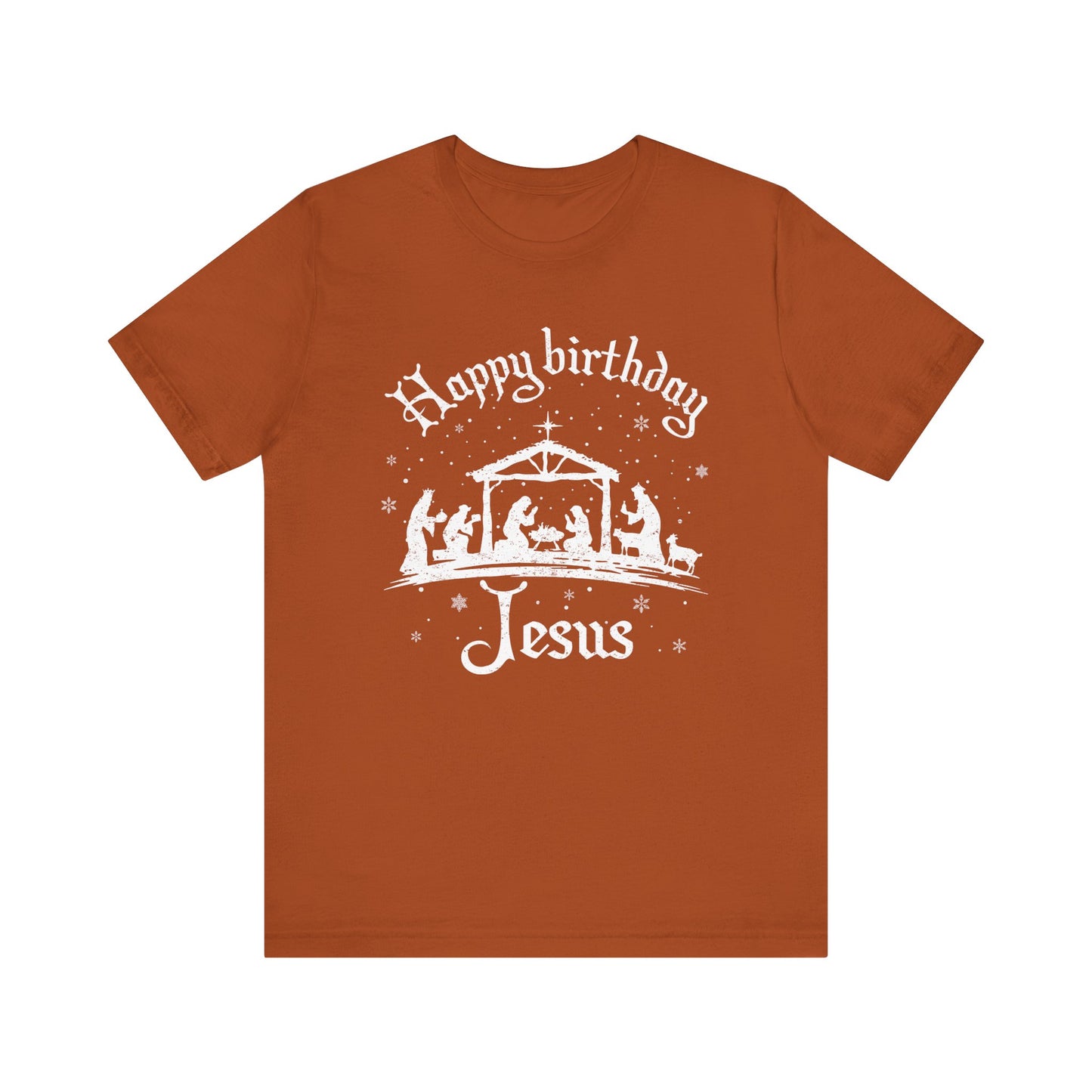 Happy Birthday Jesus Shirt – Christian Nativity Faith-Focused Christmas Tee