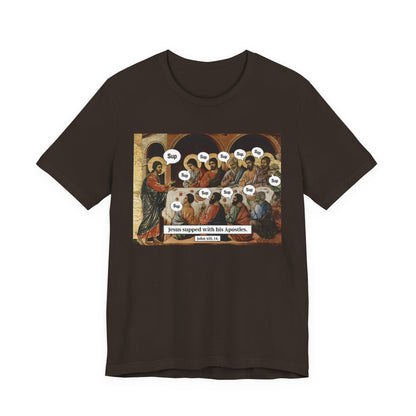 Sup with Jesus Shirt – Last Supper Meme Christian Apostles Funny Tee