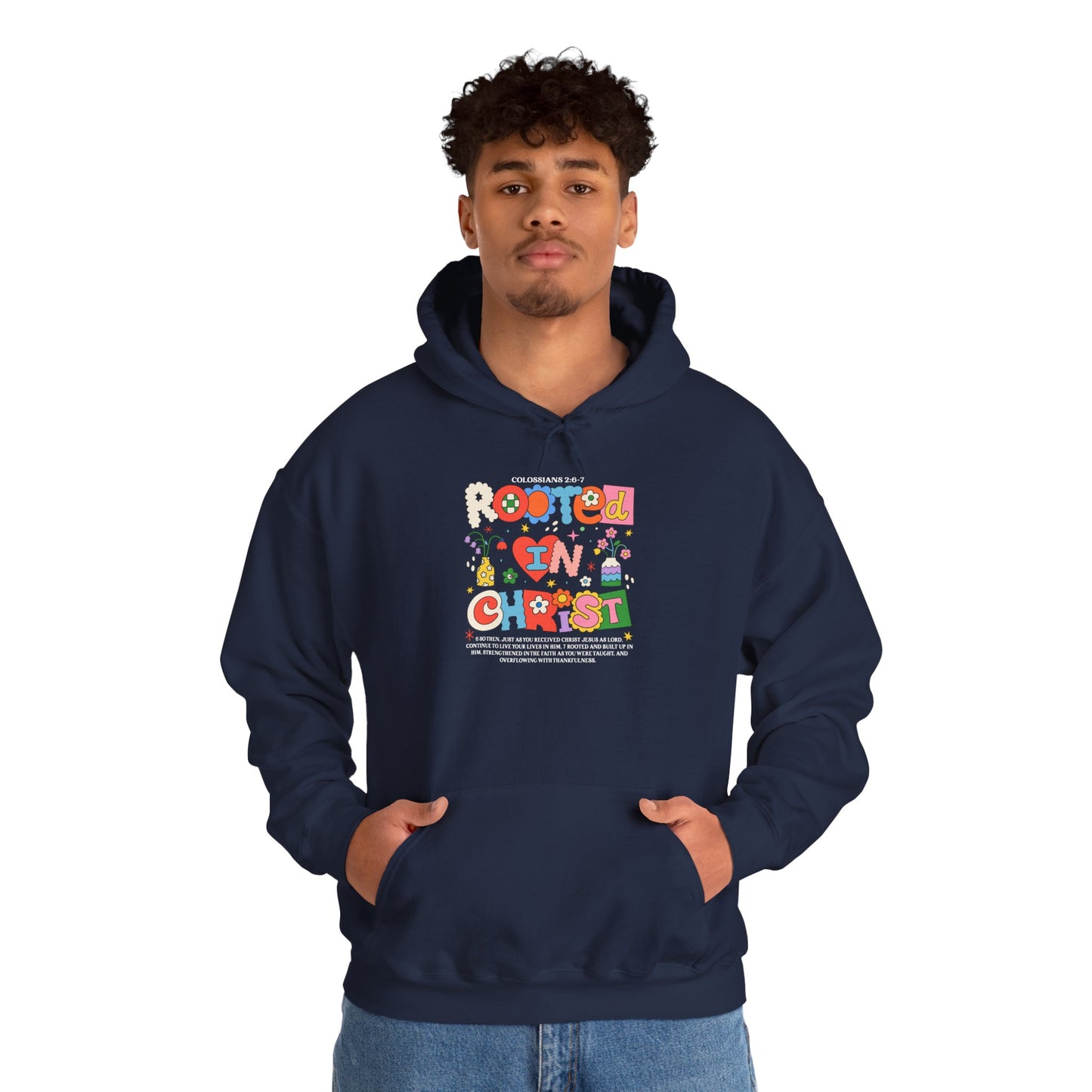 Christian Floral Hoodie - Grow in Grace