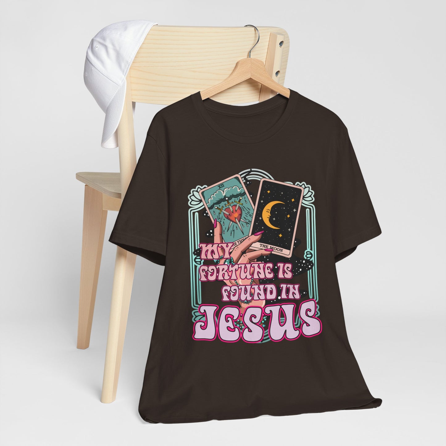 My Fortune Is Found in Jesus Shirt – Christian Tarot Card Faith Tee