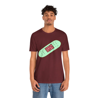 Funny Jesus Heals Shirt – God’s Promises Christian Band-Aid Prayer Tee