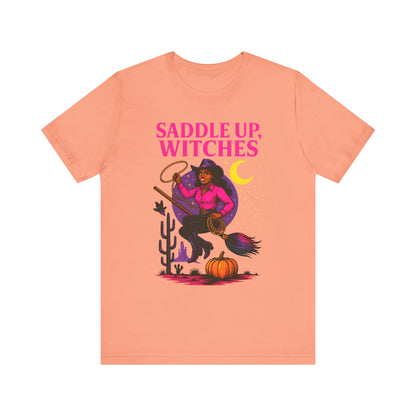 Saddle Up Witches Shirt – Black Cowgirl Western Halloween Tee