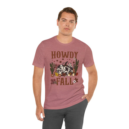 Retro Howdy Fall Shirt – Western Cowboy Pumpkin Country Thanksgiving Tee